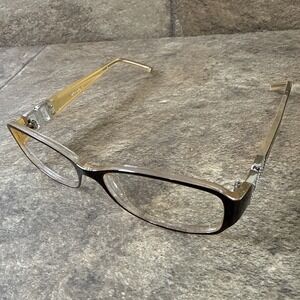 Eight To Eighty Eyeglasses Frame ANN Brown Beige Full Rim Women's 53-17-135-33mm